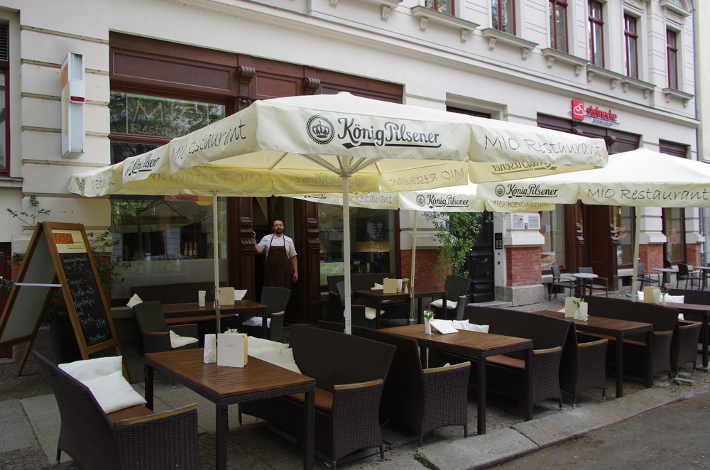 Gedeckter Tisch im Mio Restaurant