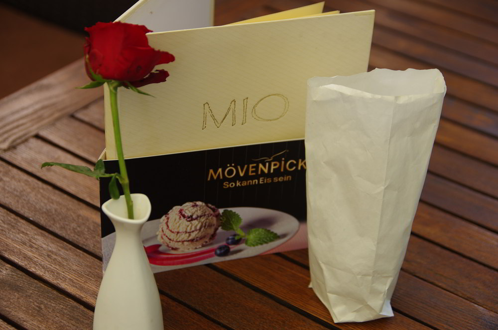 Tischdekoration im Mio Restaurant